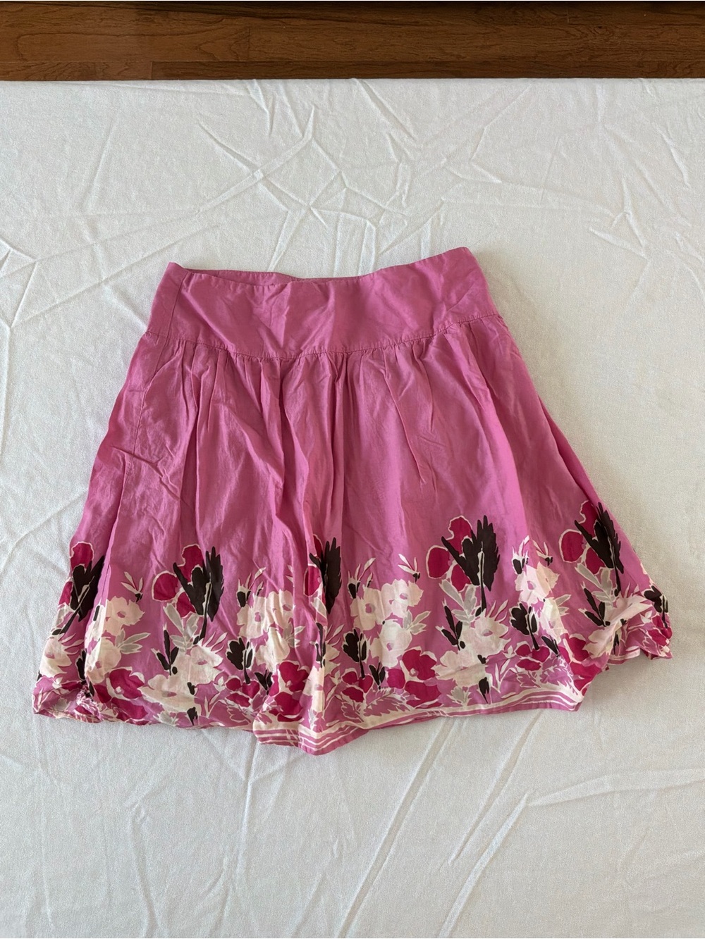 ******* Hillard & Hanson Rose-Pink Cotton Skirt b5 *******